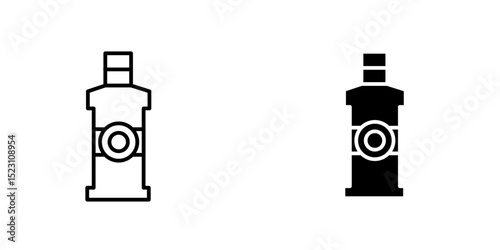 Gin icon, Linear, OUTLINED AND Fill Style Design Isolated On White Background