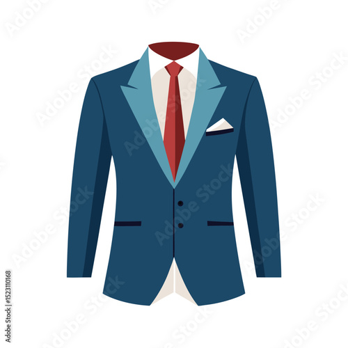 men s blazer suit on white background