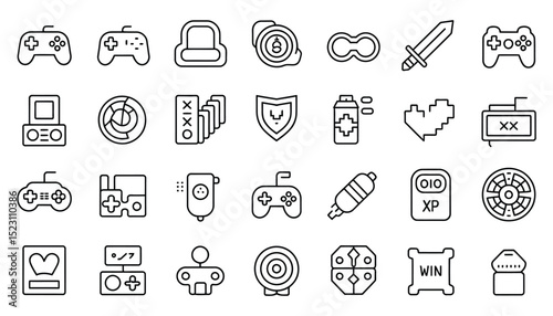 Medical icon set with diverse symbols for web, business, and social media illustrations