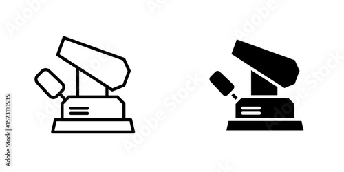 Floor sanding machine icon, Floor sanding in construction or renovation work vector icon. That process to removing the top surfaces of a wooden floor i.e. hardwood and parquet by sandpaper 