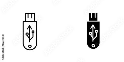 Pendrive icon, vector illustration. vector pendrive icon illustration on white background 