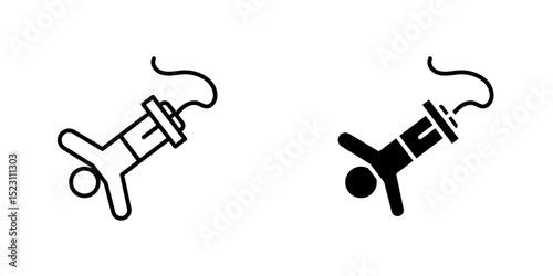 Bungee jumping icon, bungee jumping icon. Simple element illustration from free time concept. bungee jumping editable symbol design on white background. Can be use for web and mobile.