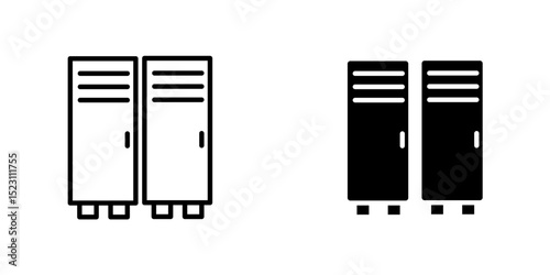 Locker icon, Editable locker, changing room vector icon. Part of a big icon set family. Perfect for web and app interfaces, presentations, infographics, etc