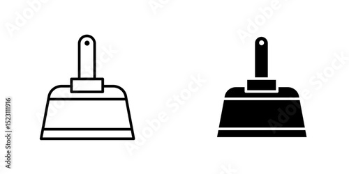Putty knife icon, Putty knife icon isolated on white background.