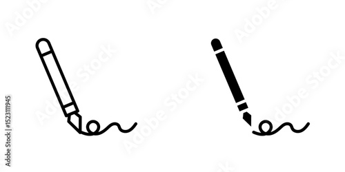 Write icon, Drawing pen icon. Writing ink mark symbol. Writing pencil vector illustration.