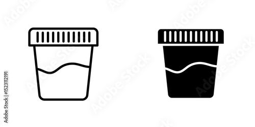 Urine test icon. Medical clipart isolated on white background