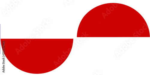 Poland Official flag with Indonesia national flag, both countries flags in Round shape and isolated on white background
Circular colorful design Flag with together. Free Download Poland Official flag with Indonesia national flag, both countries flags in Round shape and isolated on white background
Circular colorful design Flag with together. - GFXLoad