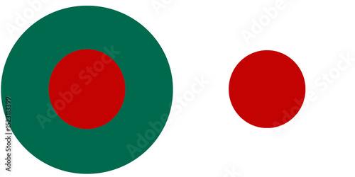 Bangladesh Official flag with Japan national flag, both countries flags in Round shape and isolated on white background
Circular colorful design Flag with together. Free Download Bangladesh Official flag with Japan national flag, both countries flags in Round shape and isolated on white background
Circular colorful design Flag with together. - GFXLoad