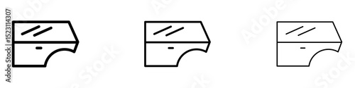 car door icons for web site, mobile application. Logo illustration.