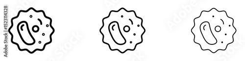 White blood cell icons for web site, mobile application. Logo illustration.