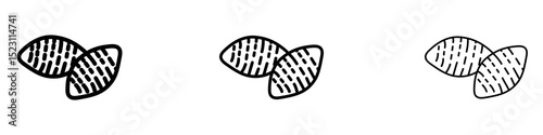 Sweet potato icons for web site, mobile application. Logo illustration.