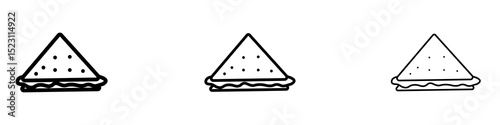 Sandwich icons for web site, mobile application. Logo illustration.
