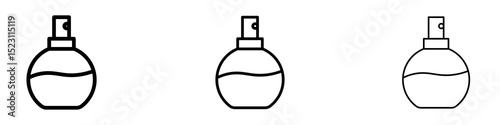 Perfume icons for web site, mobile application. Logo illustration.