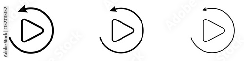 Free Download Playback icons for web site, mobile application. Logo illustration. - GFXLoad