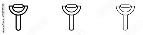 Potato peeler icons for web site, mobile application. Logo illustration.
