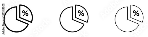 Ratio icons for web site, mobile application. Logo illustration.