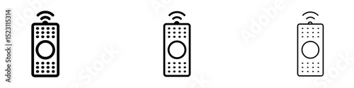 Remote icons for web site, mobile application. Logo illustration.