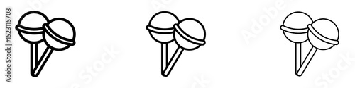 Lollypop icons for web site, mobile application. Logo illustration.