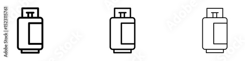 LPG icons for web site, mobile application. Logo illustration.