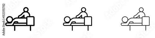 Massage icons for web site, mobile application. Logo illustration.