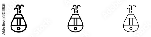 Humidifier icons for web site, mobile application. Logo illustration.