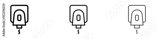 Electrical soap box icons for web site, mobile application. Logo illustration.