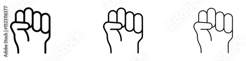 Empowerment icons for web site, mobile application. Logo illustration.