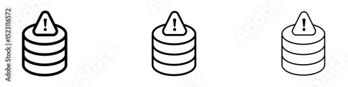 Data loss icons for web site, mobile application. Logo illustration.
