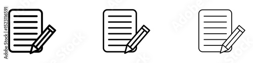 Declarations icons for web site, mobile application. Logo illustration. photo