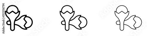 Cloves icons for web site, mobile application. Logo illustration.
