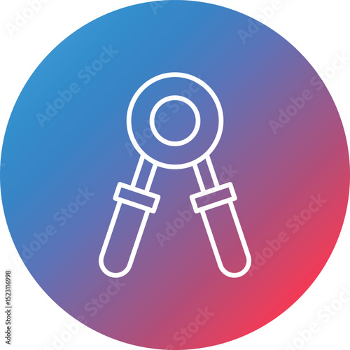 Grip Line Gradient Circle Background Icon