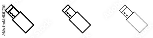 Chew gum icons for web site, mobile application. Logo illustration.