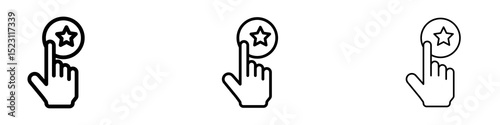 Benefits icons for web site, mobile application. Logo illustration.