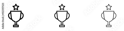 Bug icons. Thin linear graphic pictogram for website