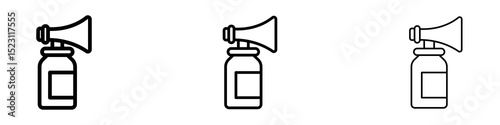Air horn icons for web site, mobile application. Logo illustration.