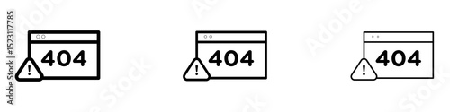 Briefcase icons. Thin linear graphic pictogram for website