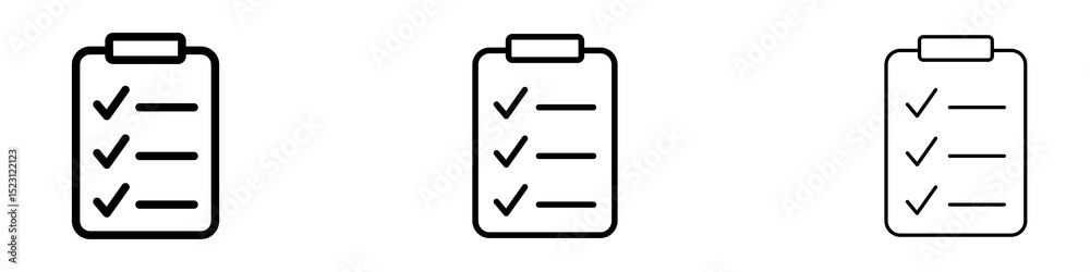 Survey icons. Thin linear graphic pictogram for website Survey icons. Thin linear graphic pictogram for website