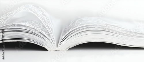 Open Book With White Pages