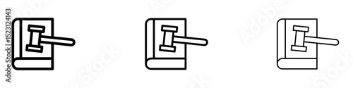 Code of conduct icons. Thin linear graphic pictogram for website