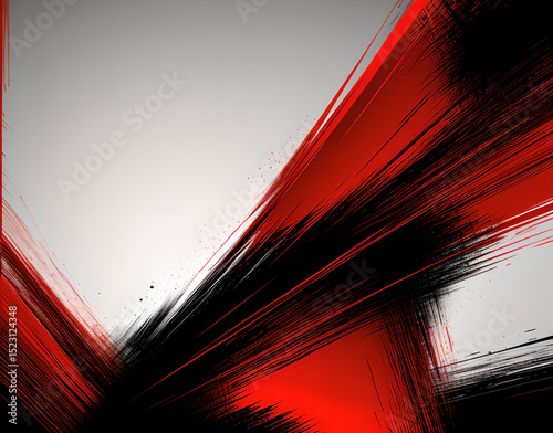 Red elegant background with red and black diagonal lines. Modern design. geometric abstract background overlaps layer on dark space with diagonal lines decoration split