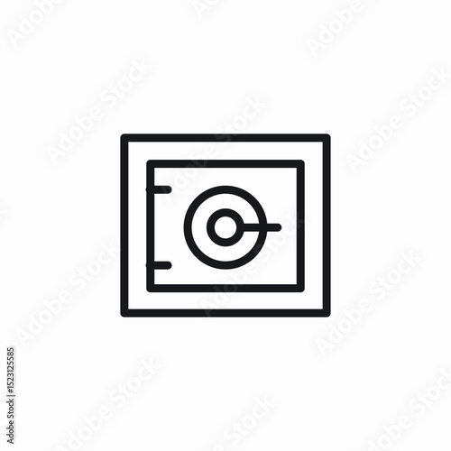 safe box icon sign vector
