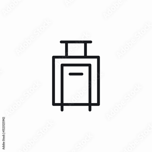 travel luggage icon sign vector