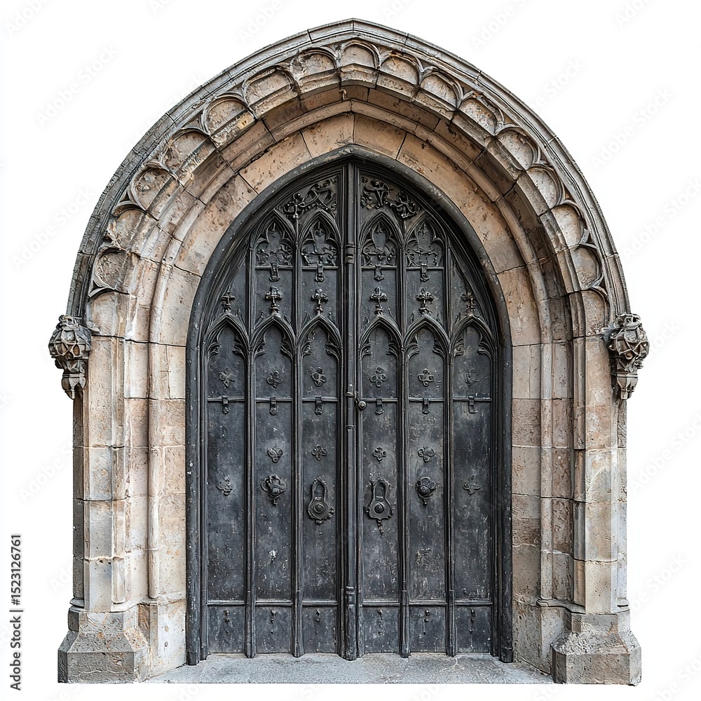 Fototapeta premium gothic arch door 