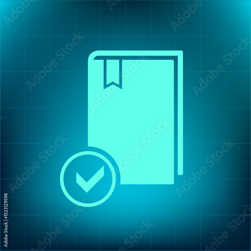 Vector icon on a blue background with a gradient