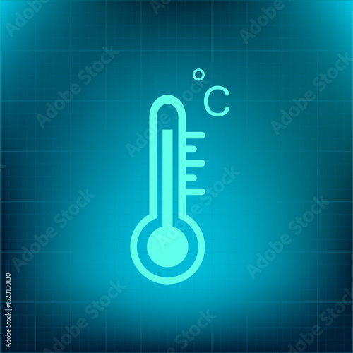 Vector icon on a blue background with a gradient