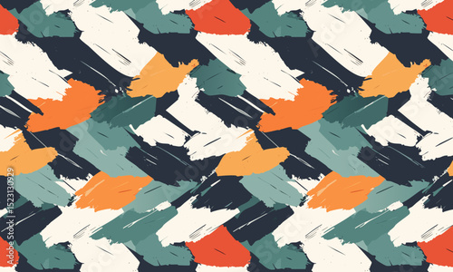 Expressive Paint Daubs: Bold and Vibrant Artistic Background