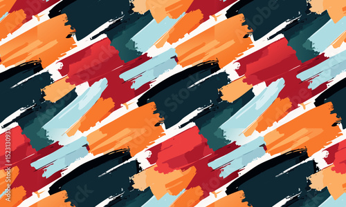 Expressive Paint Daubs: Bold and Vibrant Artistic Background