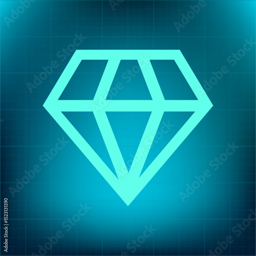 Vector icon on a blue background with a gradient