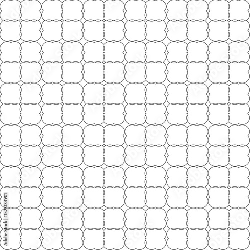Seamless Geometric Pattern with Interlocking Curved Lines