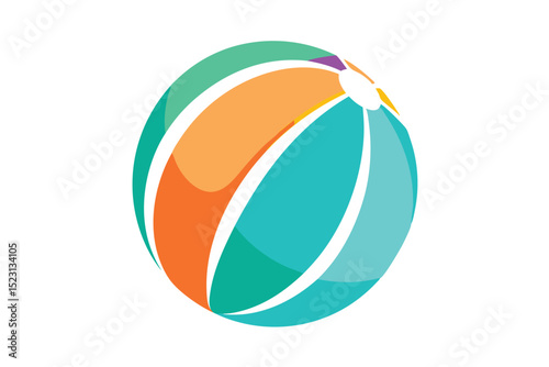 Colorful Beach Ball Summer Fun, Vacation Vibes, and Seaside Joy